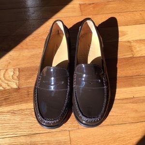 Brand new! Cole Haan Brown Patent Leather Loafers